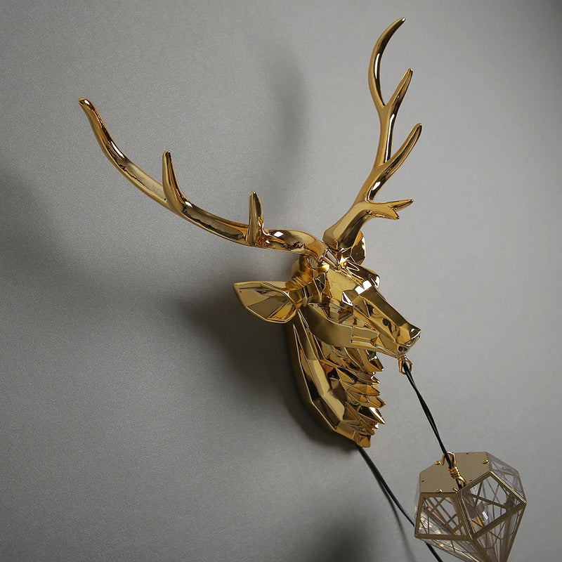 Axyaa Nordic Antler Wall Lamp: Modern Deer Buckhorn Kitchen Wall Lights