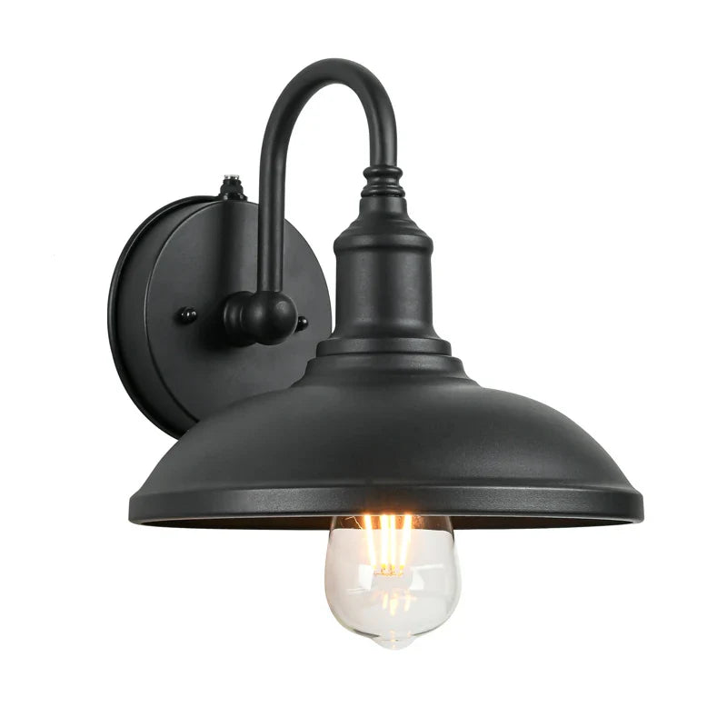 Axyaa Retro Induction Wall Lamp for Outdoor Community Villa Courtyard.