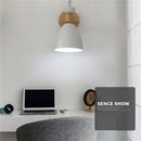 Axyaa LED White Wood Wall Lights Modern Sconce Nordic Design E27 Base Fixture