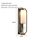 Axyaa Iron Glass Wall Lamp for Living Room Bedroom TV Background Sconce