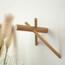 Axya Geometric Wooden Wall Hook Assembly Kit - Enhance Your Space with Style!