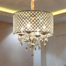 Axyaa Crystal Pendant Light: Elegant Hollow Out Suspension Lighting for Dining Room
