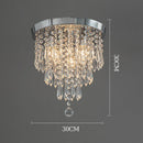 Axyaa Crystal Ceiling Light: Elegant Hanging Fixture for Home Decor & Indoor Lighting