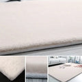 Axyaa Gray Faux Fur Carpet Soft Plush Rug for Modern Living Room and Children's Bedroom