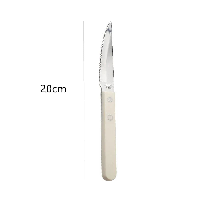 Axyaa Stainless Steel Ivory White Handle Cutlery Set for Home Dining