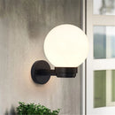 Axyaa Wall Lantern with Acrylic Globe Shade for Entryway & Patio