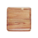 Axya Acacia Wood Breakfast Tray - Elegant Rectangular Wooden Plate for Coffee, Bread, Fruit & Cutlery