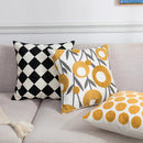 Axyaa Floral Embroidery Geometric Cushion Cover 45x45 for Home Decor