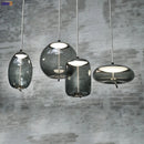 Axyaa Nordic Glass LED Pendant Lights - Modern Hanging Light for Dinning Living Room