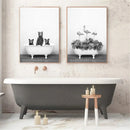 Axyaa Panda Giraffe Bear Elephant Nursery Wall Art Canvas Print