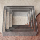 Axyaa Stainless Steel Tiramisu Mousse Cake Mold Kitchen Baking Tools