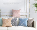 Axyaa Velvet Cushion Cover 45x45cm Nordic Style Embroidered Home Decor Pillow