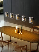 Axyaa Glass Hanging Pendant Light for Dining Room, Bedroom, and Bar