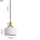 Axyaa Nordic Ceramic Pendant Lights Modern LED Living Room Lighting Fixtures