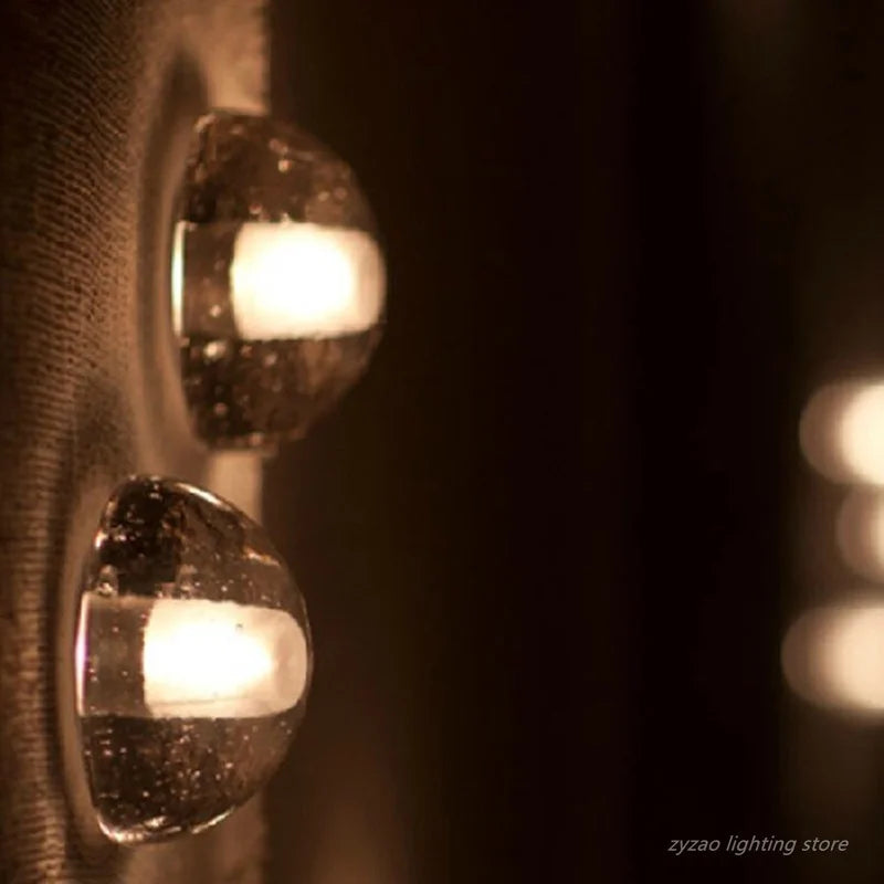Axyaa Crystal LED Wall Lamps: Minimalist Home Decor & Bedroom Bedside Lights