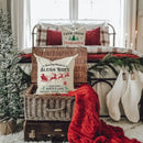 Axyaa Christmas Linen Cushion Covers for Stylish Sofa Decor