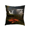 Axyaa Waterfall Maple Lake Forest Decor Pillow Cover Case