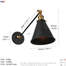 Axyaa Vintage Industrial Wall Light Sconce LED Bedroom Stair Loft Up Down
