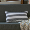 Axyaa Black Beige Pink Stripe Linen Cushion Cover 45x45cm 30x50cm Home Decor
