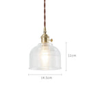 Axyaa Glass Pendant Lights: Nordic Japan Style, Edison Industrial Vintage Lamp for Bar, Cafe, Living Room