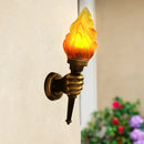 Axyaa Outdoor Flame Sconce Wall Decor Lamp - Retro Style for Home, Bar & Restaurant