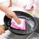 Axyaa Microfiber Scouring Pad Dish Cleaning Cloth Set of 10