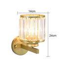 Axyaa Crystal Square Wall Lamp for Home Decor