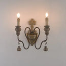 Axyaa Rustic Iron Wood Wall Sconce Vintage Industrial Loft Bedside Lamp