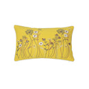 Axyaa Yellow Dandelion Floral Pillow Cover for Home Decor