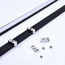 Axyaa U-Shape LED Bar Strip Light, Aluminum Profile, Milky/Black/Clear Cover, Under Cabinet Lighting