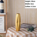 Axyaa Europe Gold-plated Ceramic Vase Creative Design Porcelain Flower Vase