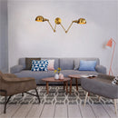 Axyaa Bronze Vintage Double Arm Wall Sconce for Living Room