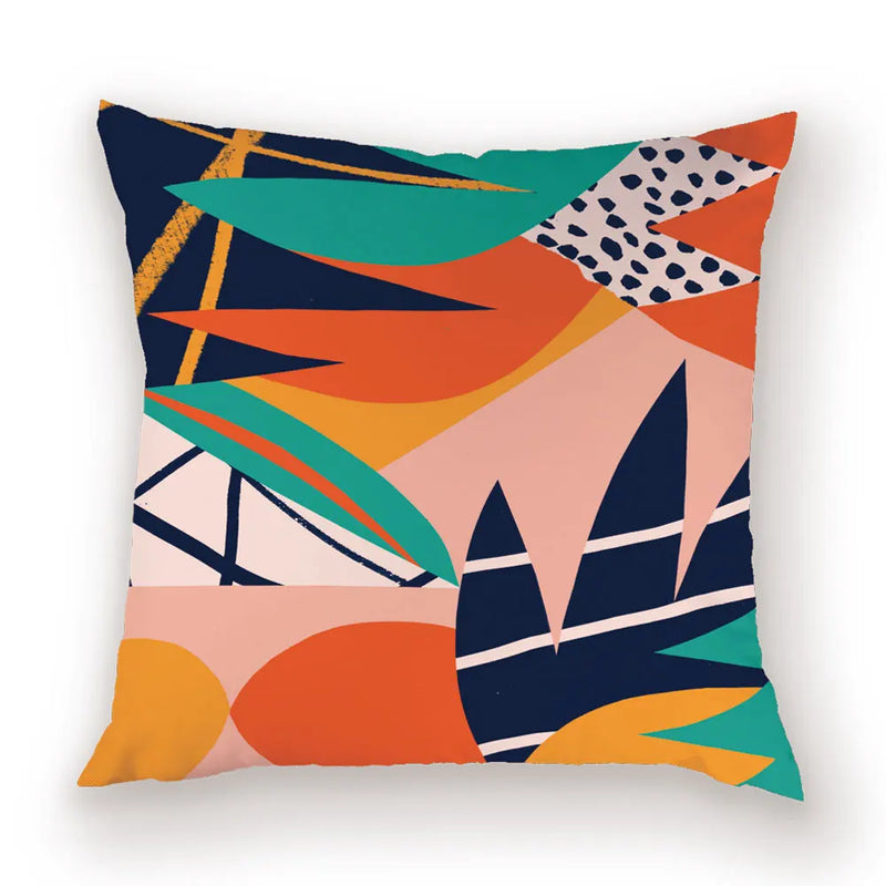 Axyaa Abstract Splice Pattern Pillow Case Bohemian Cushion Cover