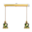 Axyaa Glass LED Pendant Lights 4W Dinning Living Room Japanese Vintage Hanging Light