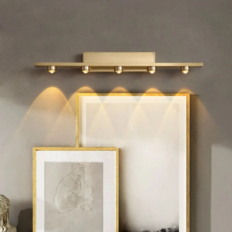 Axyaa Mirror Front Wall Light Bathroom Sconce Art Décor Makeup Lamp