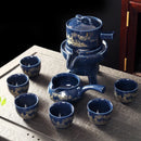 Axya Ceramic Chinese Tea Set for 6 People, Complete Kung Fu Travel Teacup Set