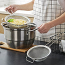 Axyaa Pasta Colander Stainless Steel Skimmer French Fries Strainer Spoon