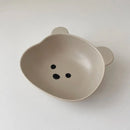 Axyaa Kawaii Bear Ceramics Bowl Plate Set - Cute & Korean-Inspired Tableware