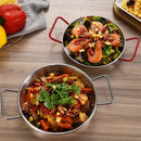 Axyaa Stainless Steel Cookware Set with Double Handles & Storage Tray