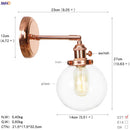 Axyaa White Ceramic LED Wall Sconce Switch Nordic Modern Wall Lamp