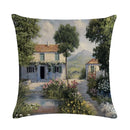Axyaa Countryside Scenery Cushion Cover, for Stylish Sofa Decor