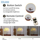 Axyaa Ostrich Feather Table Light with Remote Control Dimmer