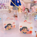 Axyaa Strawberry Glass Water Cup: Cute, Creative, Heat-Resistant Milk Carton Mug for Home & Coffee