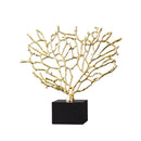Axya Coral Marble Base Office Art Decoration