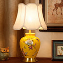 Axyaa Retro Bird & Flower Ceramic Table Lamp for Home Decor
