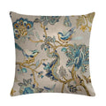 Axyaa Bird Print Cotton Linen Cushion Cover 45X45cm
