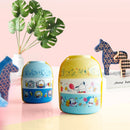 Axyaa Kids Double-layer Lunch Box: Microwavable & Portable Food Container