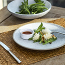 Axya Stone-Look Ceramic Dinner Plate & Salad Bowl Set for Elegant Dining