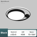 Axyaa Modern Black LED Ceiling Lights Chandelier for Living Room Bedroom Home Décor
