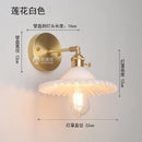 Axyaa Copper Glass Wall Lights Sconce LED Nordic Modern Bedroom Stair Lamp